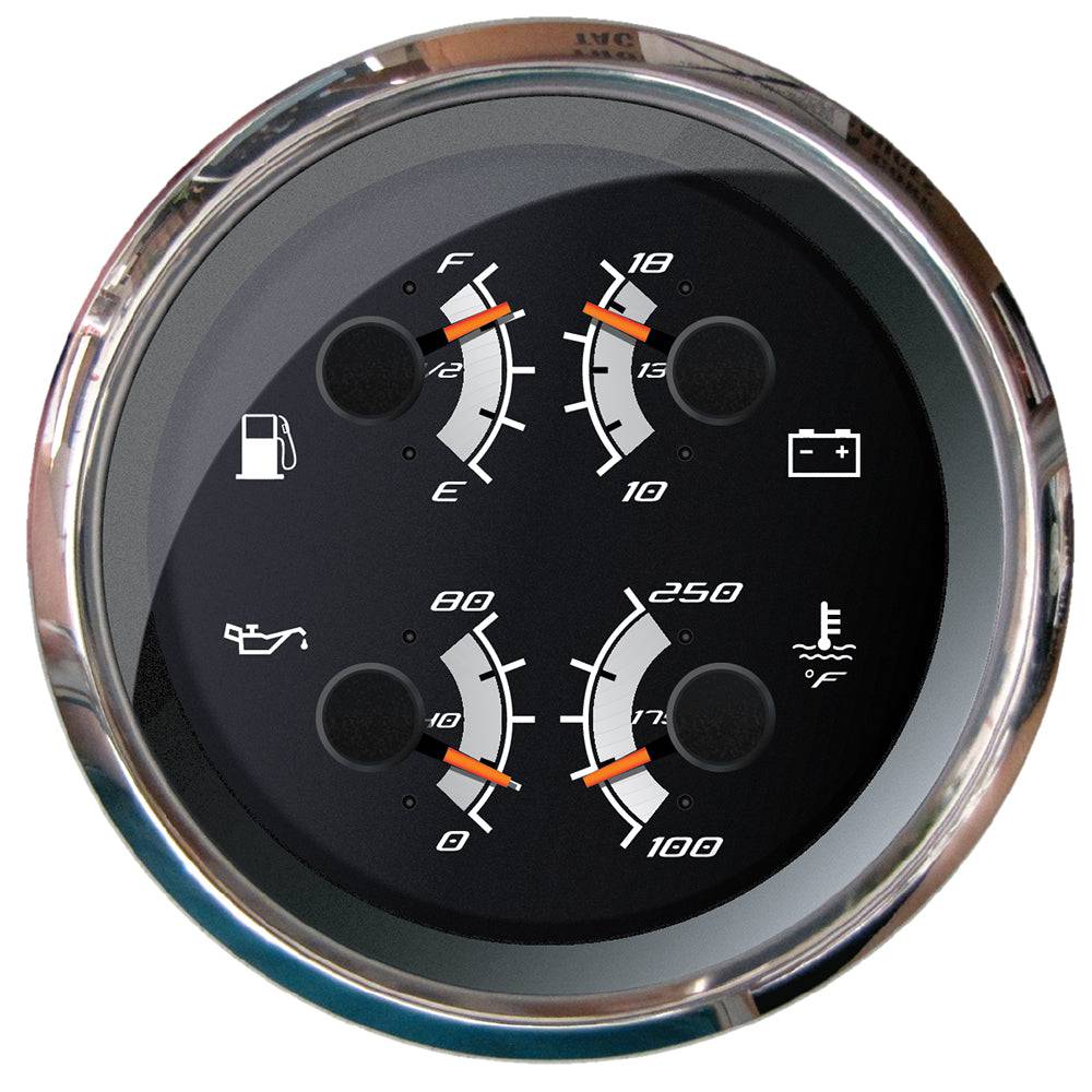 Faria Platinum 4" Multi-Function - Fuel, Oil, Volt  Water Temperature [22014] - Twin Screws Marine Service