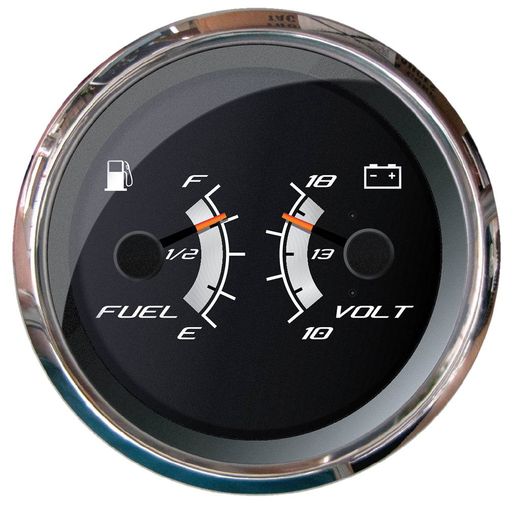 Faria Platinum 4" Multi-Function - Fuel Level  Voltmeter [22013] - Twin Screws Marine Service
