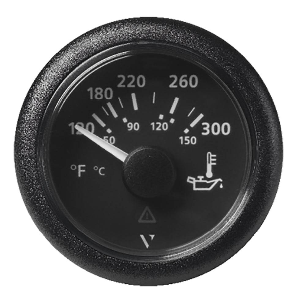 Veratron 52MM (2-1/16") ViewLine Oil Temperature Gauge 120-300F - Black Dial  Bezel [A2C59514165] - Twin Screws Marine Service