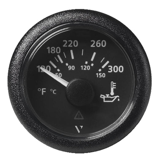 Veratron 52MM (2-1/16") ViewLine Oil Temperature Gauge 120-300F - Black Dial  Bezel [A2C59514165] - Twin Screws Marine Service