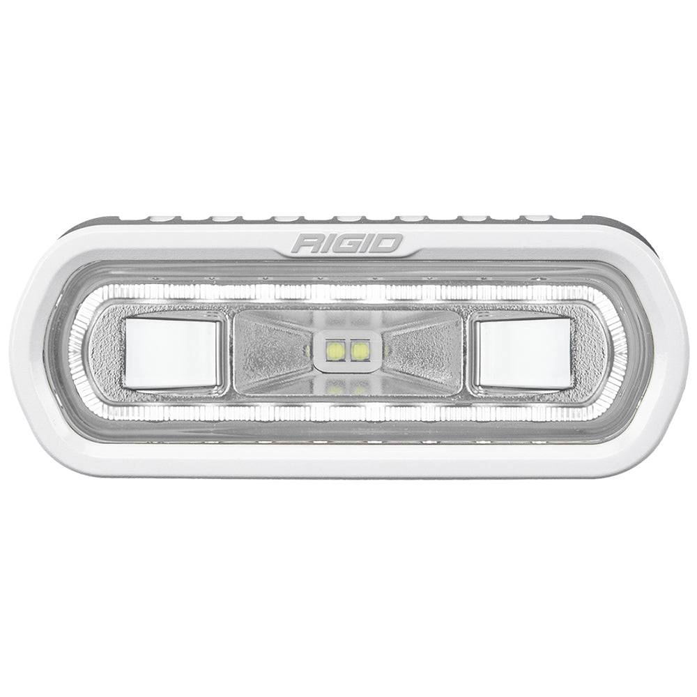 RIGID Industries SR-L Series Marine Spreader Light - White Surface Mount - White Light w/White Halo [51100] - Twin Screws Marine Service