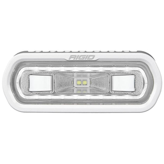 RIGID Industries SR-L Series Marine Spreader Light - White Surface Mount - White Light w/White Halo [51100] - Twin Screws Marine Service
