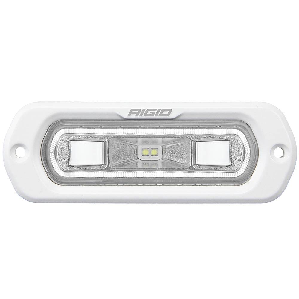 RIGID Industries SR-L Series Marine Spreader Light - White Flush Mount - White Light w/White Halo [51200] - Twin Screws Marine Service