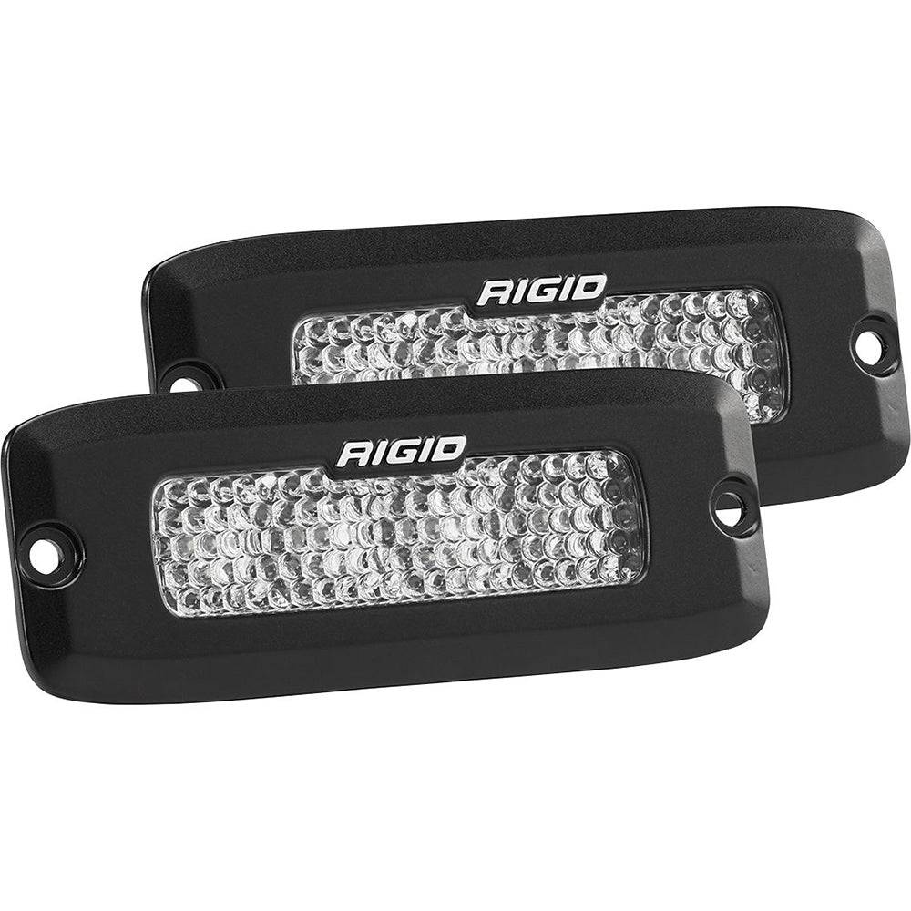 RIGID Industries SR-Q Series PRO Spot Diffused LED - Flush Mount - Pair - Black [925513BLK] - Twin Screws Marine Service