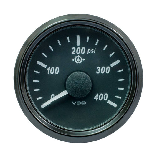 VDO SingleViu 52mm (2-1/16") Oil Pressure Gauge - 400 PSI - 0-180 Ohm [A2C3833500030] - Twin Screws Marine Service