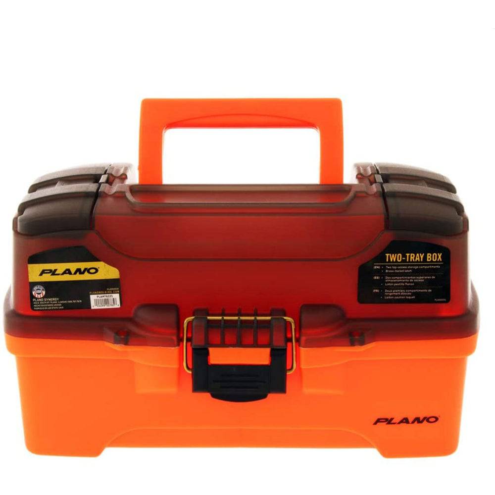 Plano 2-Tray Tackle Box w/Dual Top Access - Smoke  Bright Orange [PLAMT6221] - Twin Screws Marine Service