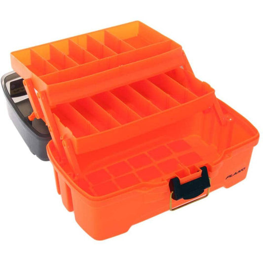 Plano 2-Tray Tackle Box w/Dual Top Access - Smoke  Bright Orange [PLAMT6221] - Twin Screws Marine Service