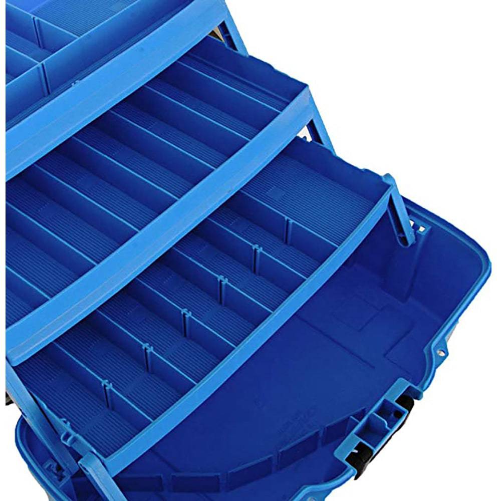 Plano 3-Tray Tackle Box w/Dual Top Access - Smoke  Bright Blue [PLAMT6231] - Twin Screws Marine Service
