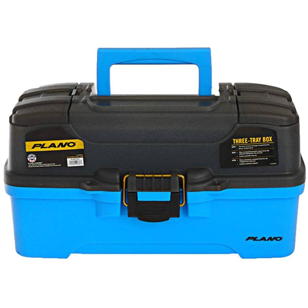 Plano 3-Tray Tackle Box w/Dual Top Access - Smoke  Bright Blue [PLAMT6231] - Twin Screws Marine Service