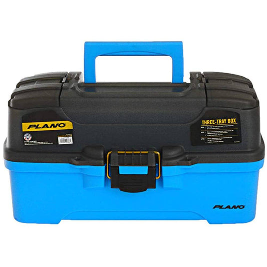Plano 3-Tray Tackle Box w/Dual Top Access - Smoke  Bright Blue [PLAMT6231] - Twin Screws Marine Service