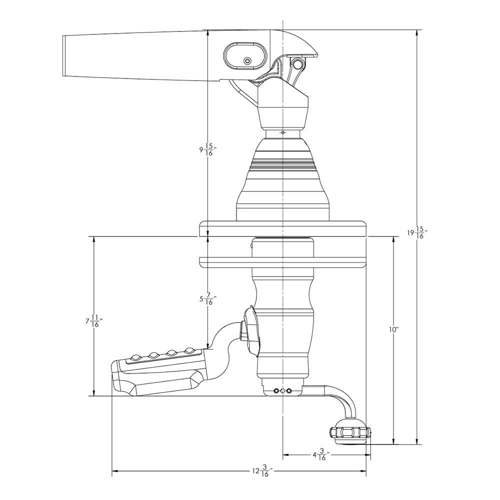 TACO GS-500 Grand Slam Outrigger Mounts *Only Accepts CF-HD Poles [GS-500] - Twin Screws Marine Service