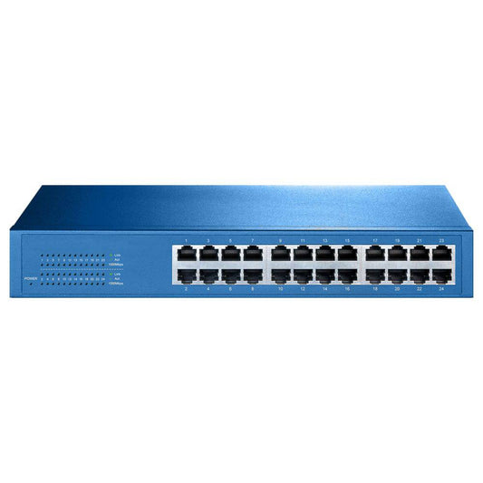 Aigean 24-Port Network Switch - Desk or Rack Mountable - 100-240VAC - 50/60Hz [NS-24] - Twin Screws Marine Service