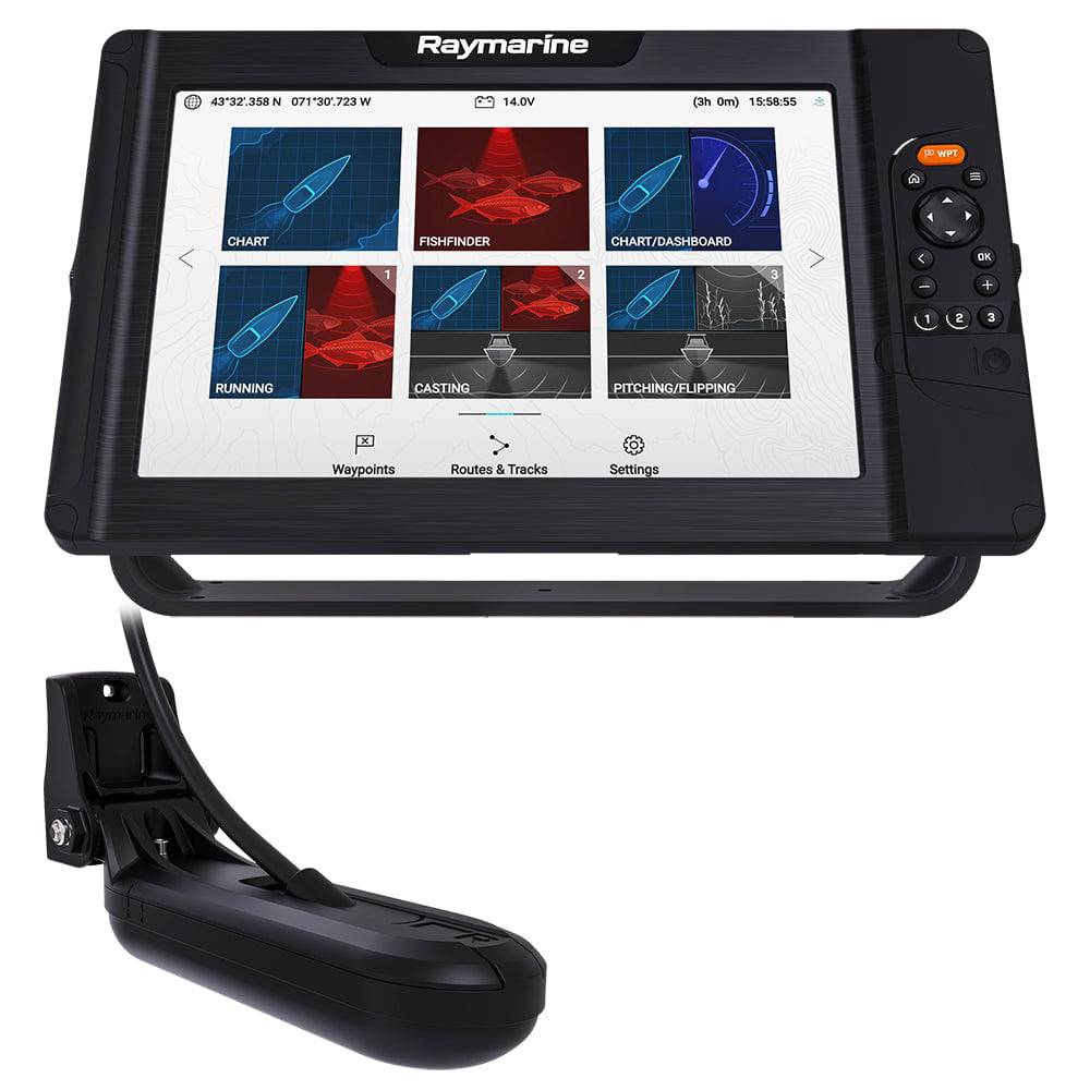 Raymarine Element 12 HV Combo w/HV-100 Transom Mount Transducer  Lighthouse North America Chart [E70536-05-102] - Twin Screws Marine Service