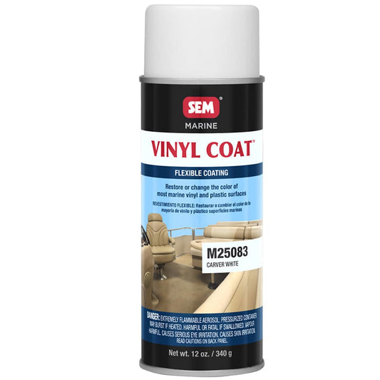 SEM Vinyl Coat - Carver White - 12oz [M25083] - Twin Screws Marine Service