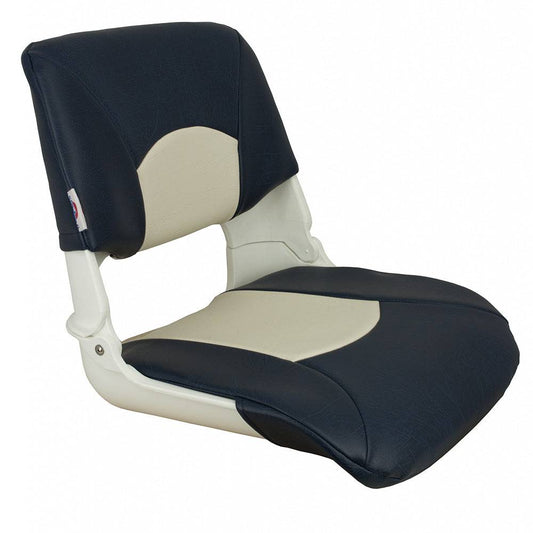 Springfield Skipper Standard Seat Fold Down - White/Blue [1061016] - Twin Screws Marine Service