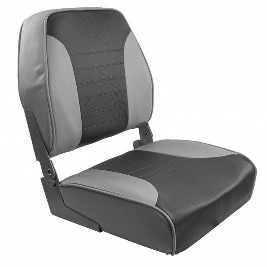 Springfield Economy Multi-Color Folding Seat - Grey/Charcoal [1040653] - Twin Screws Marine Service