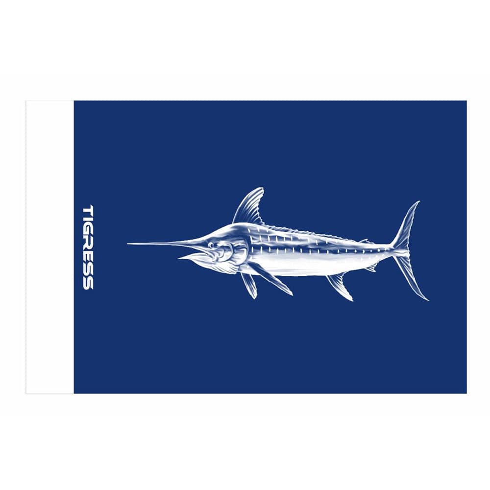 Tigress Blue Marlin Release Flag - 12" x 18" [88422] - Twin Screws Marine Service