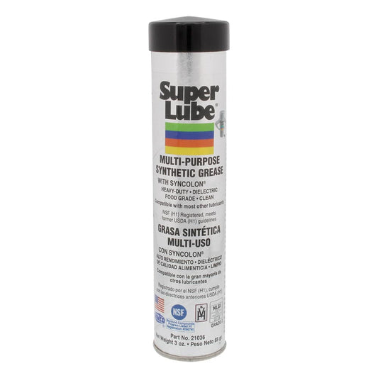 Super Lube Multi-Purpose Synthetic Grease w/Syncolon - 3oz Cartridge [21036] - Twin Screws Marine Service