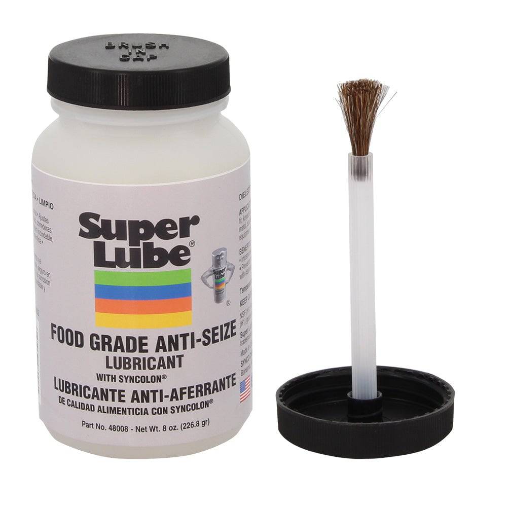 Super Lube Food Grade Anti-Seize w/Syncolon - 8oz Brush Bottle [48008] - Twin Screws Marine Service