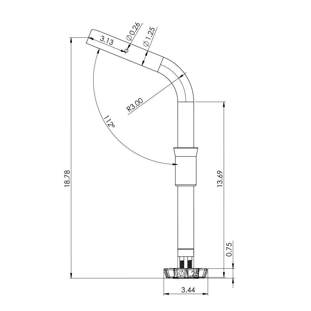 TACO ShadeFin Fixed Rod Holder Mount [T10-3000-5] - Twin Screws Marine Service