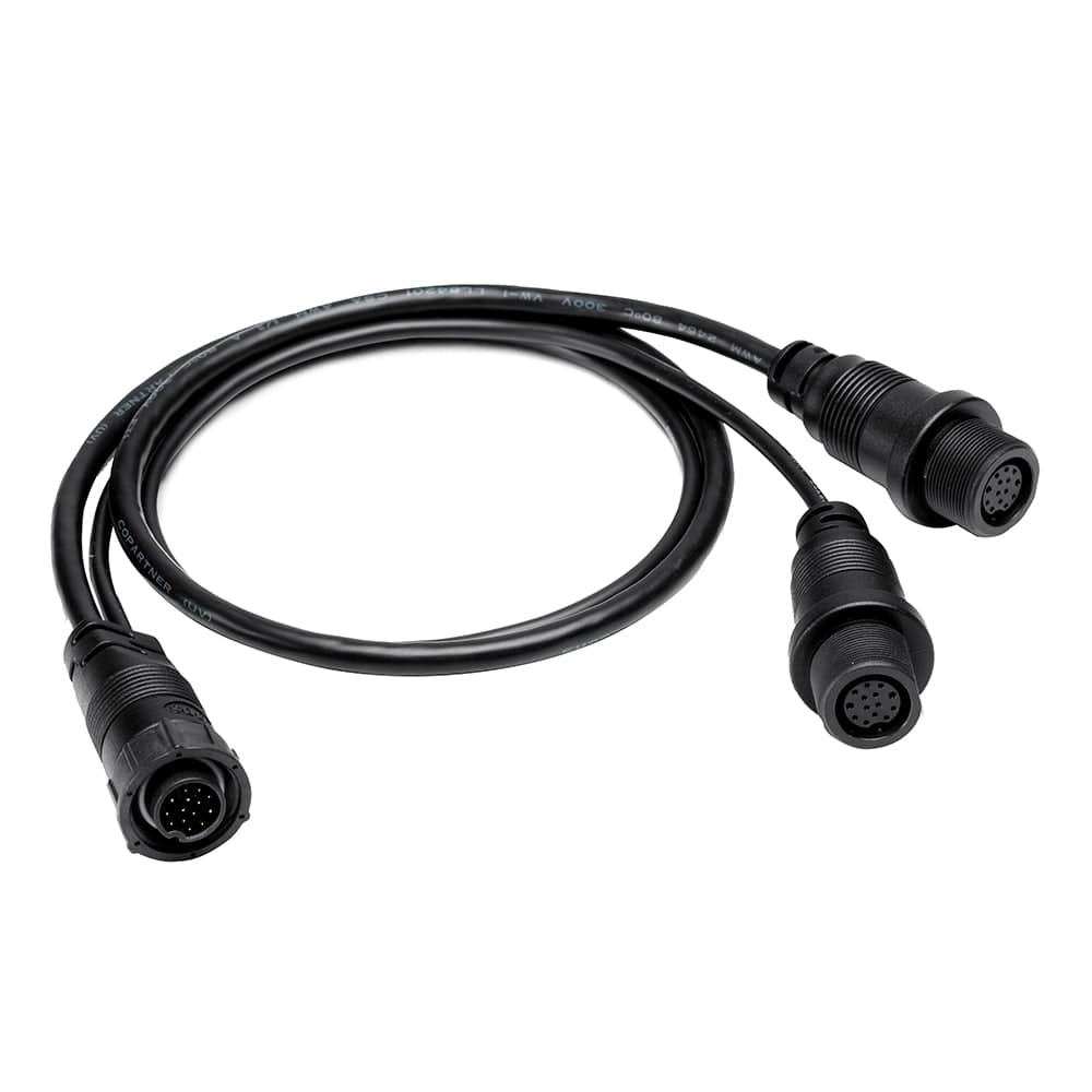 Humminbird 14 M SILR Y - SOLIX/APEX Side Imaging Left-Right Splitter Cable [720112-1] - Twin Screws Marine Service