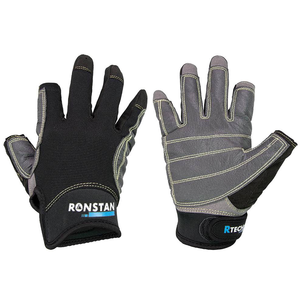 Ronstan Sticky Race Gloves - 3-Finger - Black - XS [CL740XS] - Twin Screws Marine Service