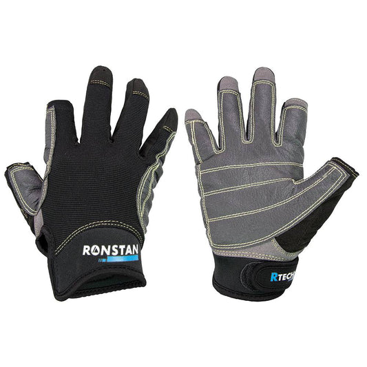 Ronstan Sticky Race Gloves - 3-Finger - Black - XXL [CL740XXL] - Twin Screws Marine Service