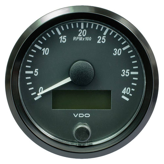 VDO SingleViu 80mm (3-1/8") Tachometer - 4,000 RPM [A2C3832990030] - Twin Screws Marine Service