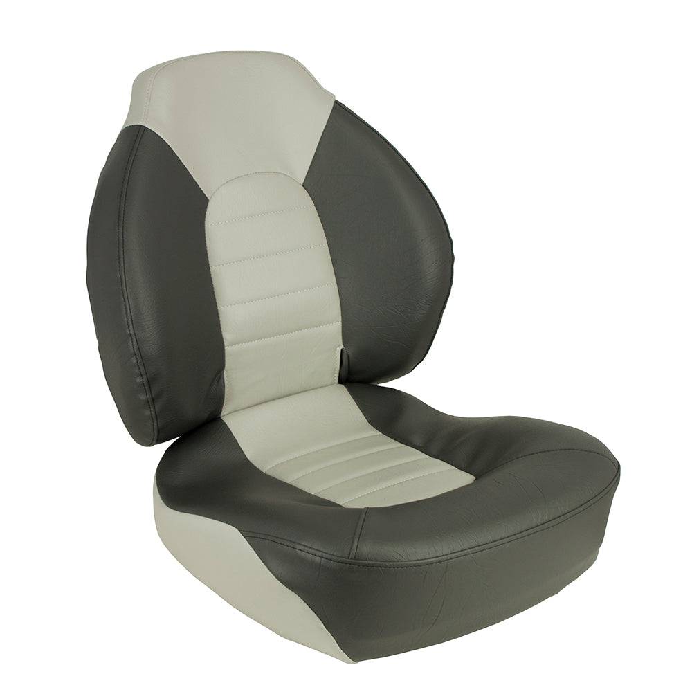 Springfield Fish Pro Mid Back Folding Seat - Charcoal/Grey [1041733] - Twin Screws Marine Service