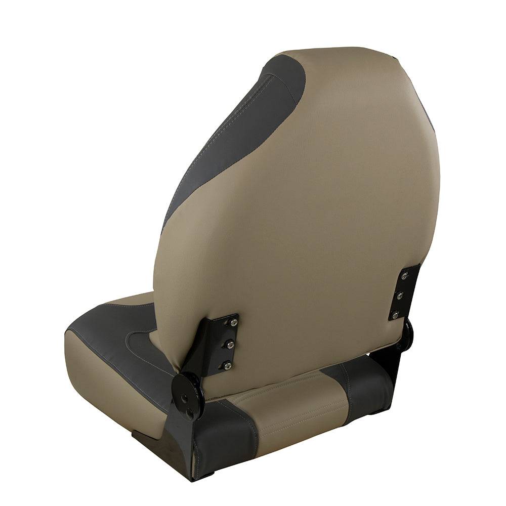 Springfield OEM Series Folding Seat - Charcoal/Tan [1062583] - Twin Screws Marine Service