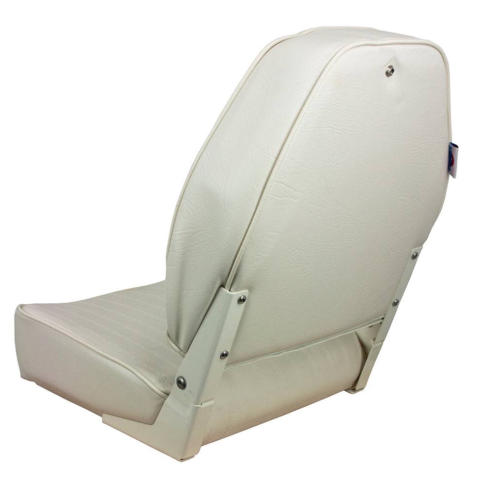 Springfield High Back Folding Seat - White [1040649] - Twin Screws Marine Service