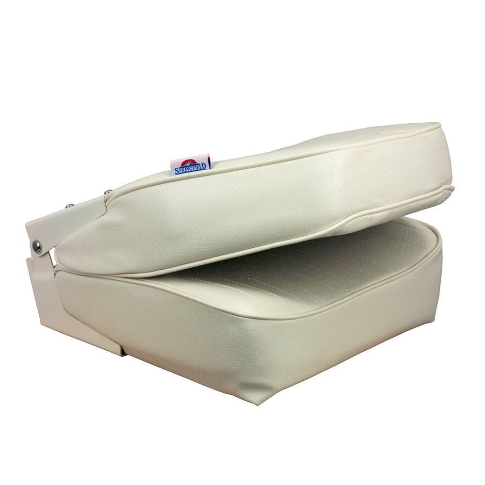 Springfield High Back Folding Seat - White [1040649] - Twin Screws Marine Service