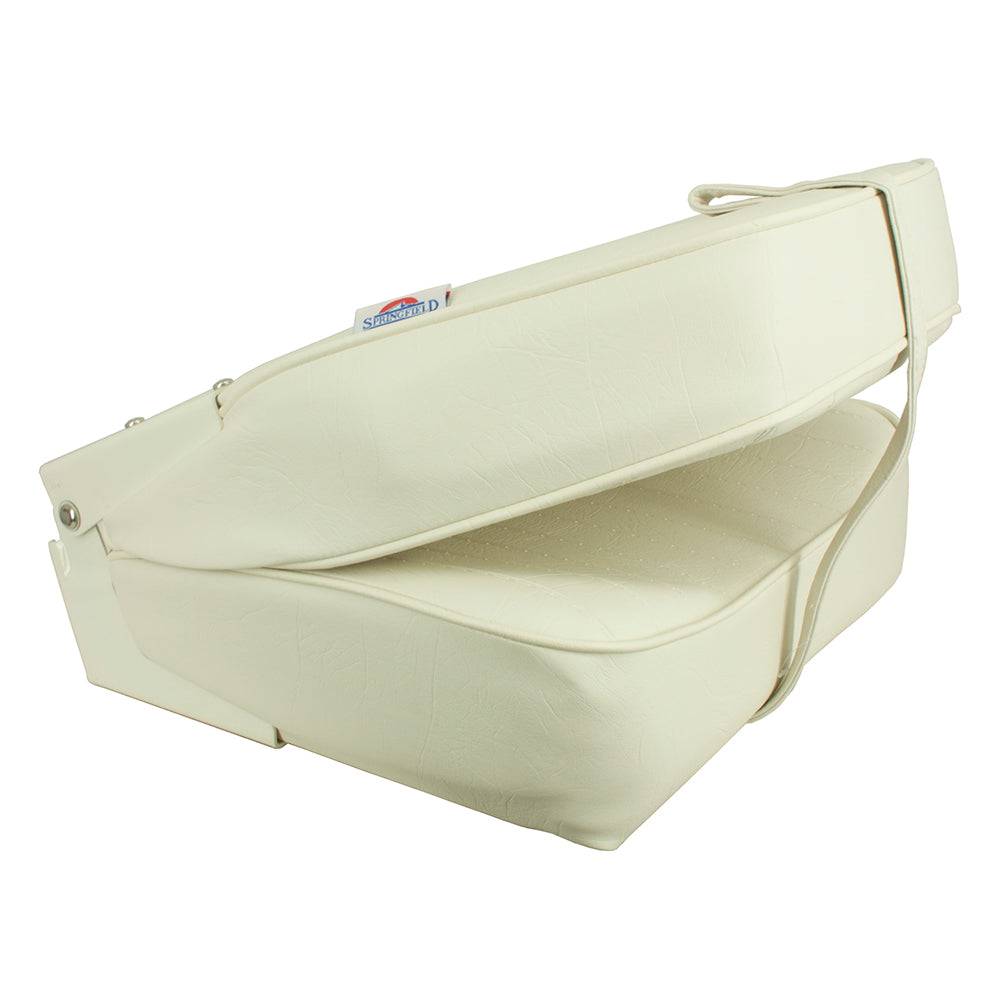 Springfield High Back Folding Seat - White [1040649] - Twin Screws Marine Service