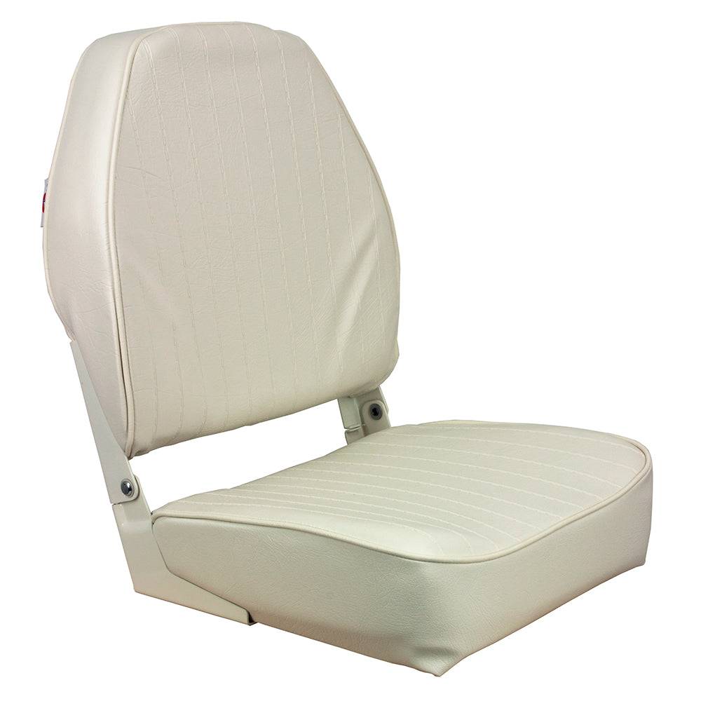 Springfield High Back Folding Seat - White [1040649] - Twin Screws Marine Service