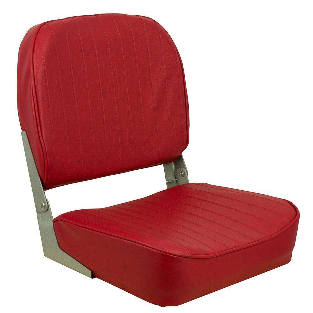 Springfield Economy Folding Seat - Red [1040625] - Twin Screws Marine Service