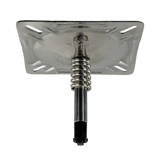 Springfield KingPin 7" x 7" Seat Mount w/Spring - Polished [1614201-PP] - Twin Screws Marine Service