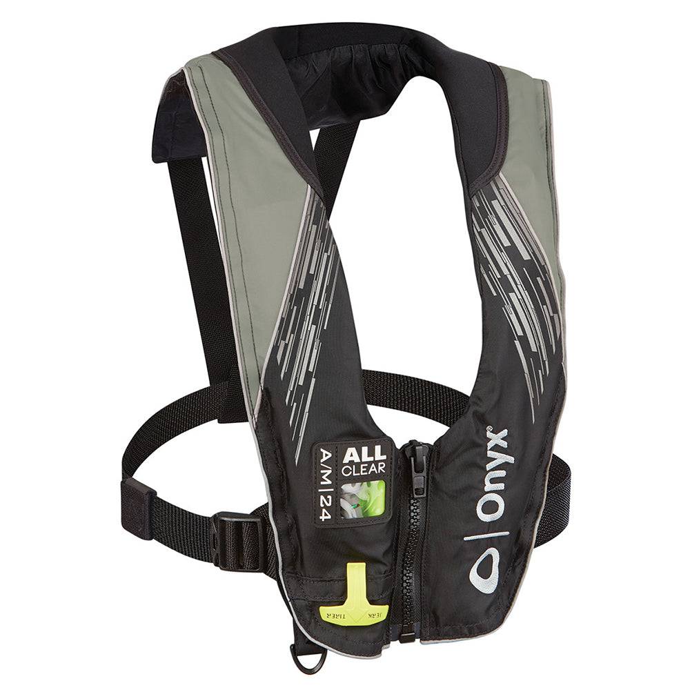 Onyx A/M-24 Series All Clear Automatic/Manual Inflatable Life Jacket - Grey - Adult [132200-701-004-21] - Twin Screws Marine Service