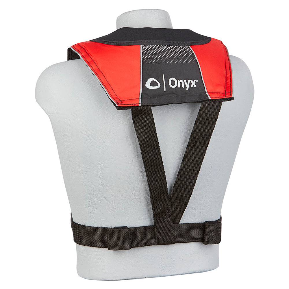 Onyx A/M-24 Series All Clear Automatic/Manual Inflatable Life Jacket - Black/Red - Adult [132200-100-004-20] - Twin Screws Marine Service
