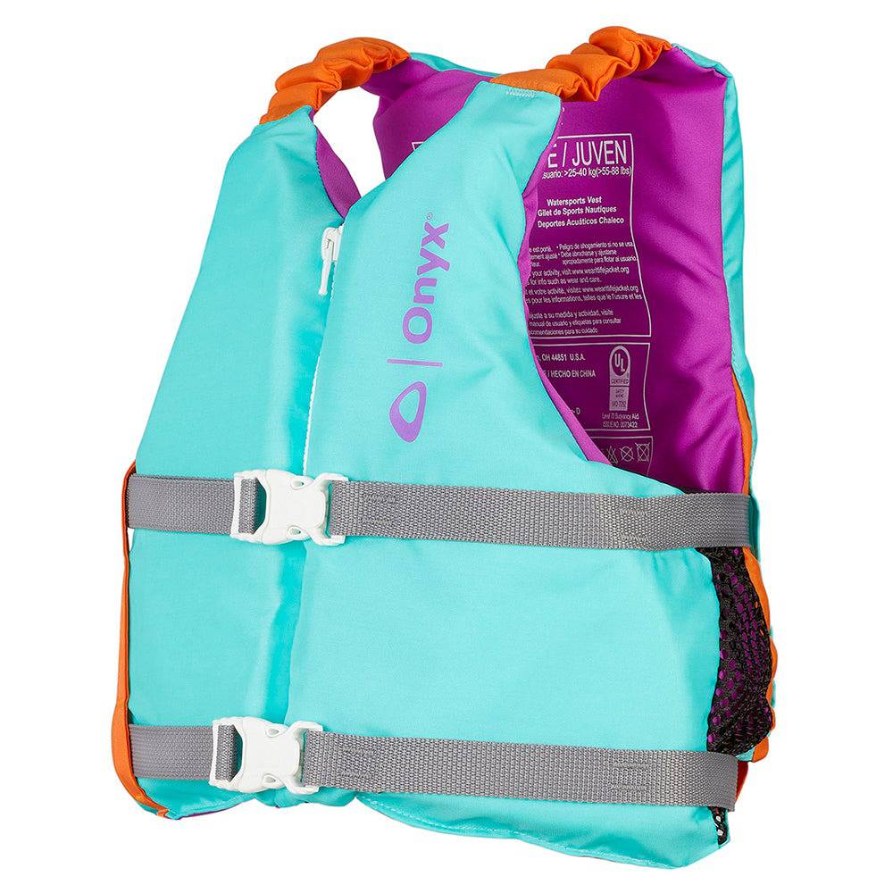 Onyx Youth Universal Paddle Vest - Aqua [121900-505-002-21] - Twin Screws Marine Service