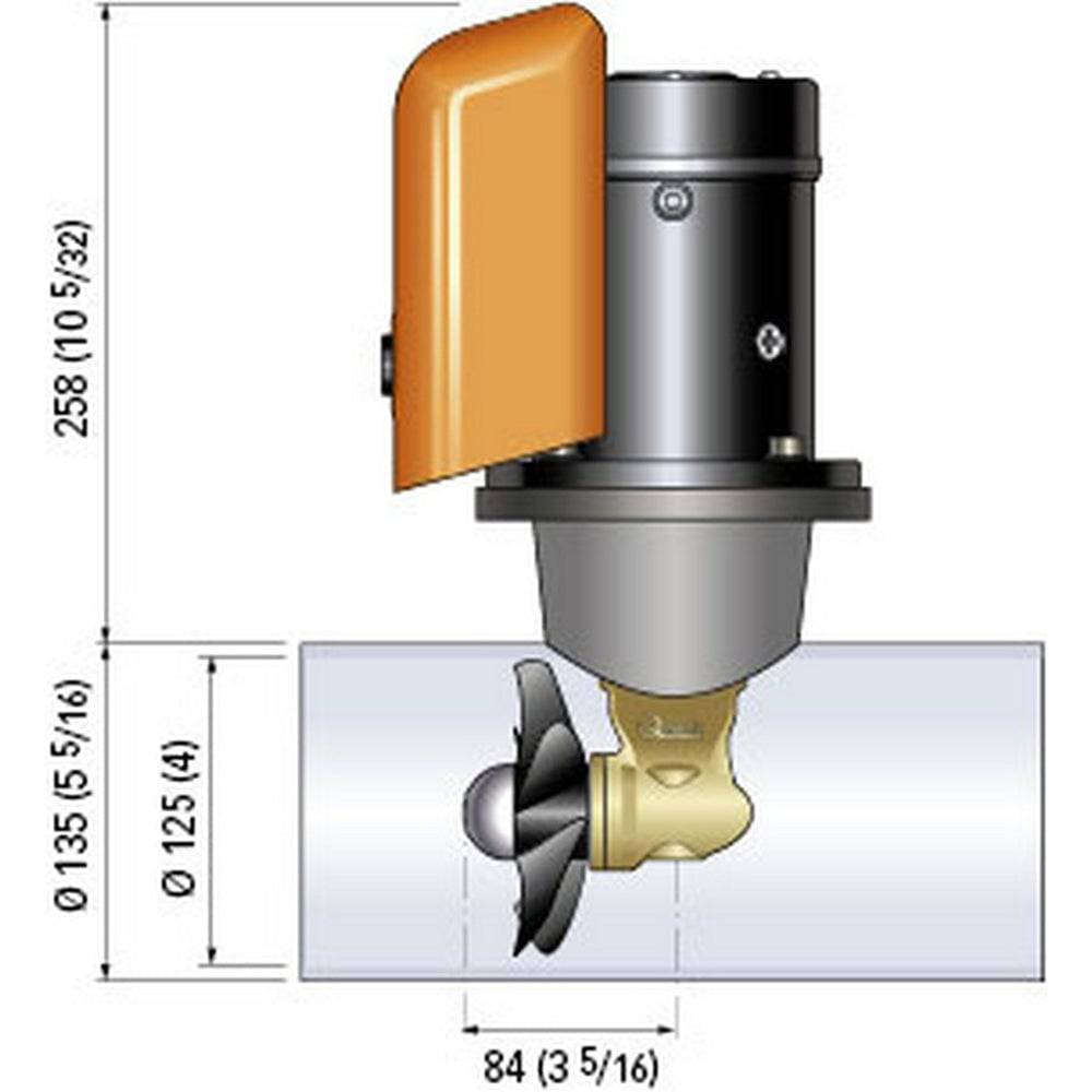 Quick Bow Thruster BTQ 125-40 40KGF - 12V - D125 - 2.2kW [FGBT12540120T00] - Twin Screws Marine Service