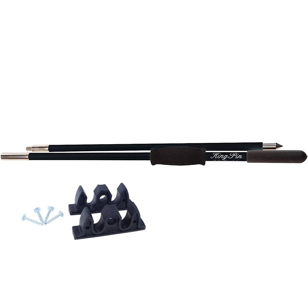 Panther 12 King Pin Anchor Pole - 2-Piece - Black [KPP120B] - Twin Screws Marine Service