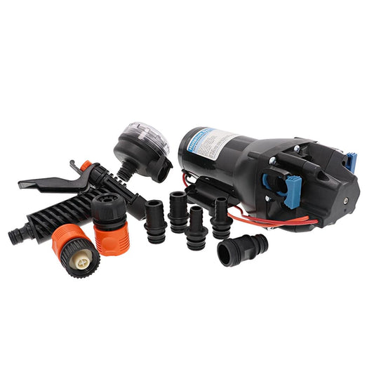 Jabsco HotShot HD4 Heavy Duty Washdown Pump - 12V - 4 GPM - 60 PSI [Q401J-118N-3A] - Twin Screws Marine Service