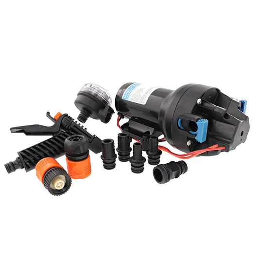 Jabsco HotShot HD5 Heavy Duty Washdown Pump - 12V - 5 GPM - 70 PSI [P501J-119N-3A] - Twin Screws Marine Service