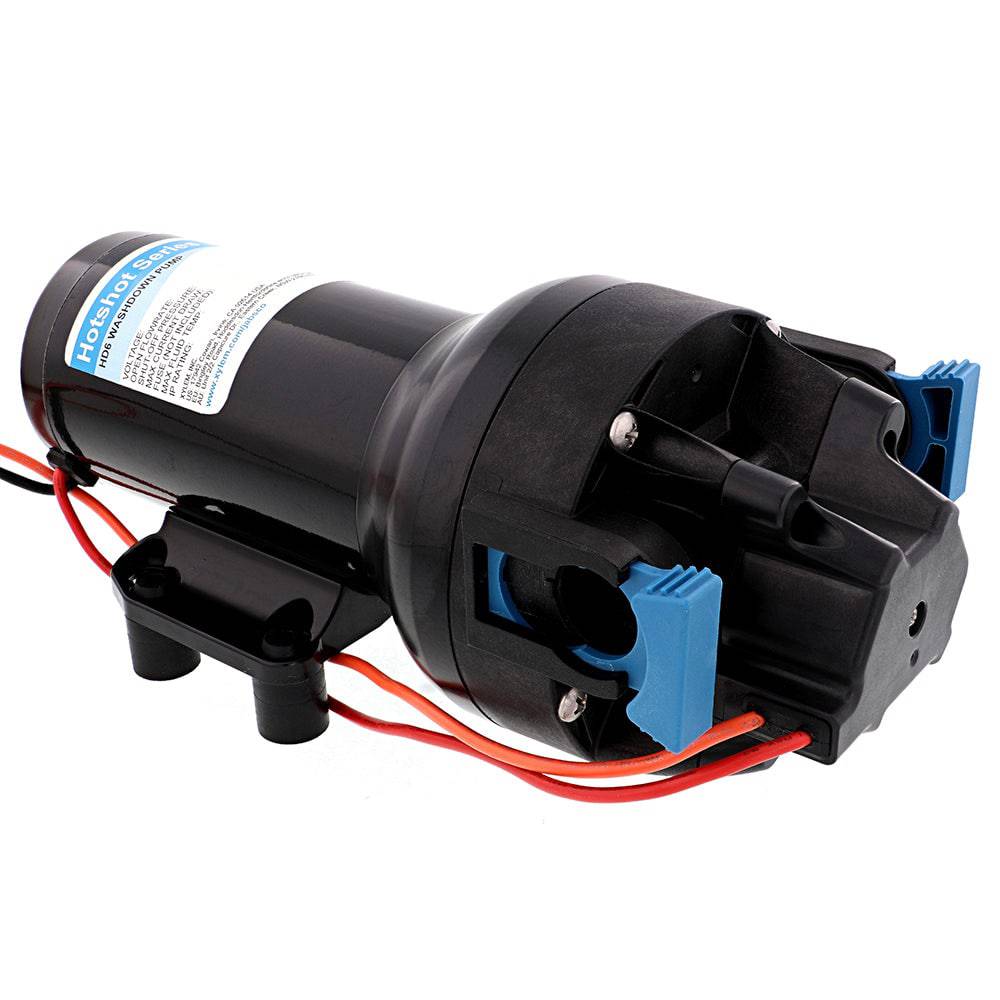 Jabsco HotShot HD6 Heavy Duty Washdown Pump w/25 HoseCoil - 12V - 6 GPM - 70 PSI [P601J-219N-4A] - Twin Screws Marine Service