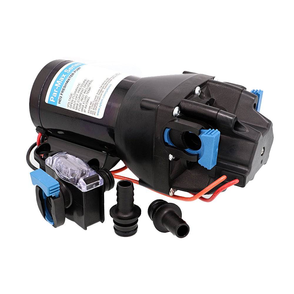 Jabsco Par-Max HD3 Heavy Duty Water Pressure Pump - 12V - 3 GPM - 40 PSI [Q301J-115S-3A] - Twin Screws Marine Service