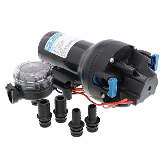 Jabsco Par-Max HD5 Heavy Duty Water Pressure Pump - 12V - 5 GPM - 40 PSI [P501J-115S-3A] - Twin Screws Marine Service