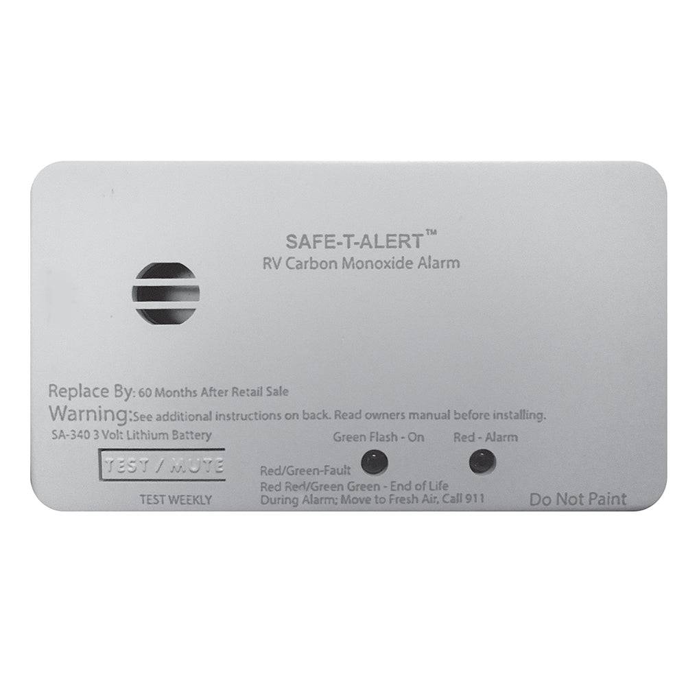 Safe-T-Alert SA-340 White RV Battery Powered CO Detector - Rectangle [SA-340-WT] - Twin Screws Marine Service