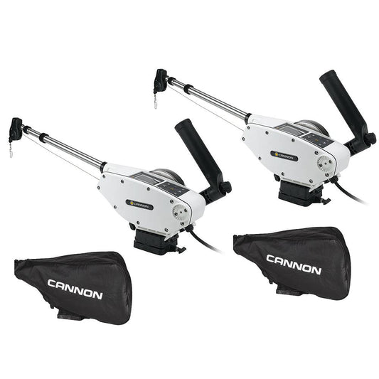 Cannon Optimum 10 Tournament Series (TS) BT Electric Downrigger 2-Pack w/Black Covers [1902340X2/COVERS] - Twin Screws Marine Service