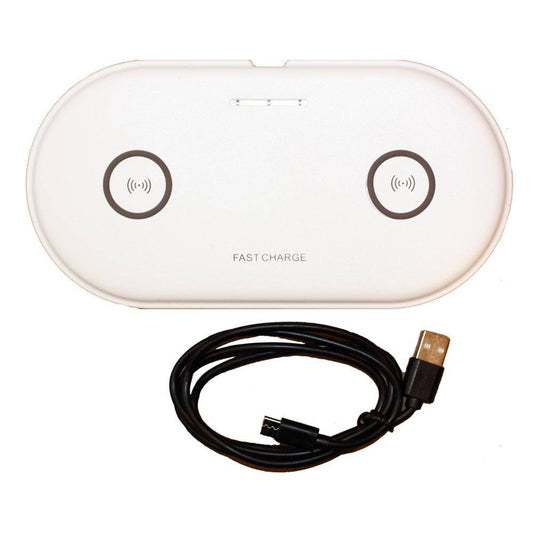 Lunasea Dual Qi Charge Pad - USB Powered (Power Supply Not Included) [LLB-63AU-01-00] - Twin Screws Marine Service