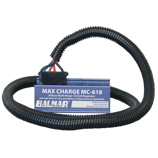 Balmar Max Charge MC-618 Multi-Stage Regulator w/ 54" Harness - 12V [MC-618-H] - Twin Screws Marine Service
